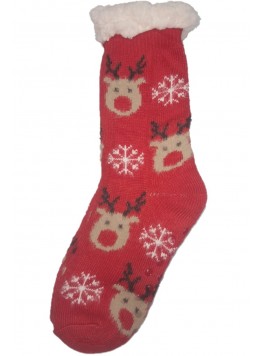 Set sosete de bumbac, imblanite cu motive de Craciun